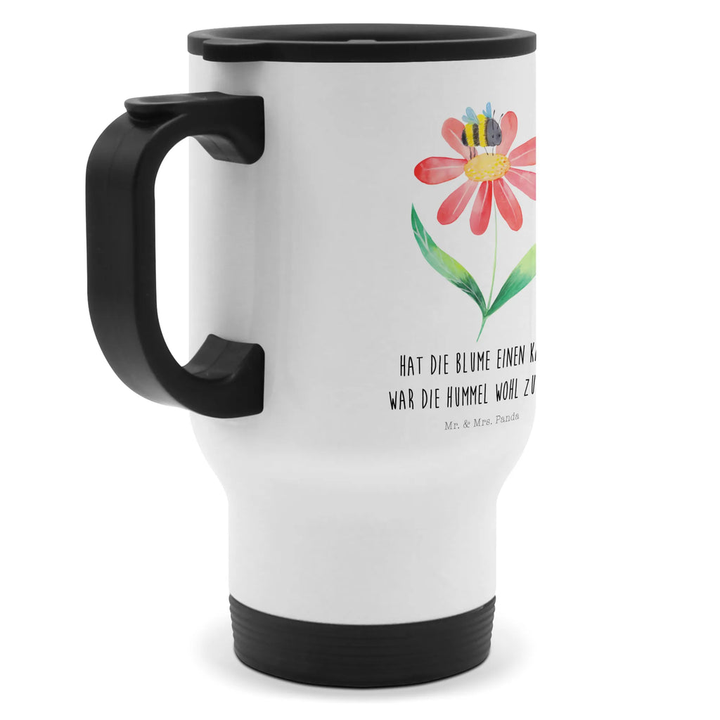 Thermobecher Hummel Blume Thermobecher, To Go Becher, Thermotasse, Kaffeebecher, Isolierbecher, Thermobecher To Go, Warmhaltetasse, Edelstahlbecher, Reisebecher, Tasse mit Deckel, Thermobecher für 400 ml, Kaffeetasse zum Mitnehmen, Tasse zum Mitnehmen, Spülmaschinenfest, Tiermotive, Gute Laune, lustige Sprüche, Tiere, Hummel, Blume, Wespe, Flauschig, Natur, Feld, Hummeln, Biene