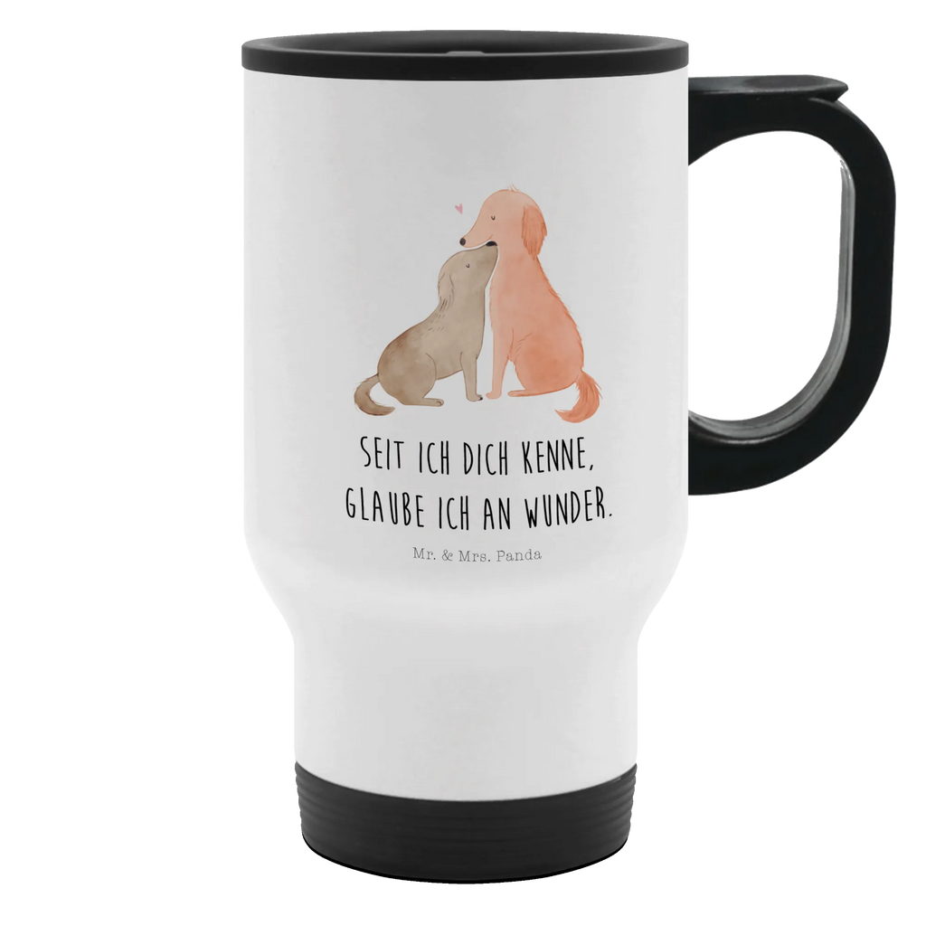 Thermobecher Hunde Liebe Thermobecher, To Go Becher, Thermotasse, Kaffeebecher, Isolierbecher, Thermobecher To Go, Warmhaltetasse, Edelstahlbecher, Reisebecher, Tasse mit Deckel, Thermobecher für 400 ml, Kaffeetasse zum Mitnehmen, Tasse zum Mitnehmen, Spülmaschinenfest, Hund, Hundemotiv, Haustier, Hunderasse, Tierliebhaber, Hundebesitzer, Sprüche, Liebe, Hund. Hunde, Kuss, Vertrauen, Kuscheln, Herz