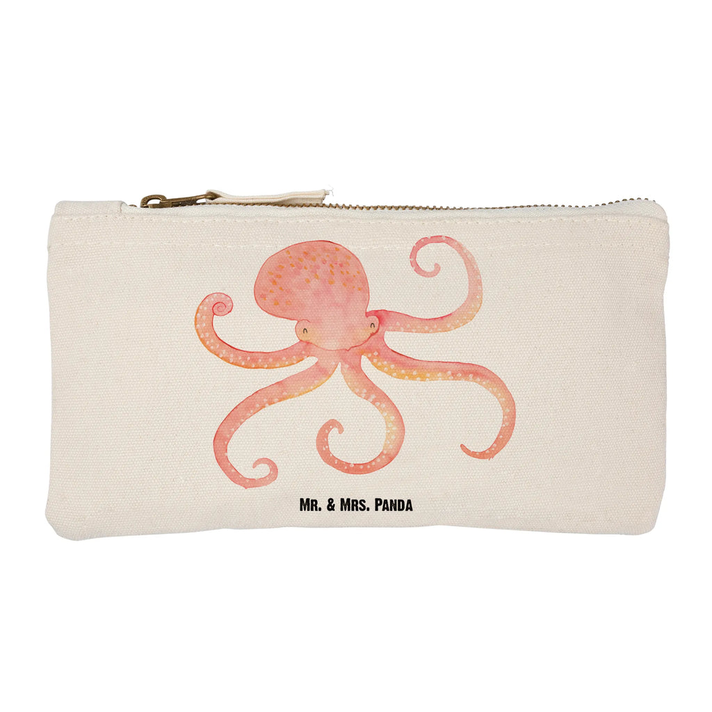 Schminktasche Tintenfisch Schminktasche, Kosmetiktasche, Kosmetikbeutel, Stiftemäppchen, Etui, Federmappe, Makeup, XXL, Schminketui, Kosmetiketui, Schlamperetui, Tiermotive, Gute Laune, lustige Sprüche, Tiere, Meer, Meerestier, Krake, Tintenfisch, Arme, Wasser, Ozean