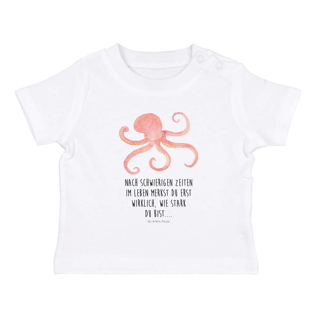 Organic Baby Shirt Tintenfisch Baby T-Shirt, Jungen Baby T-Shirt, Mädchen Baby T-Shirt, Shirt, Tiermotive, Gute Laune, lustige Sprüche, Tiere, Meer, Meerestier, Krake, Tintenfisch, Arme, Wasser, Ozean