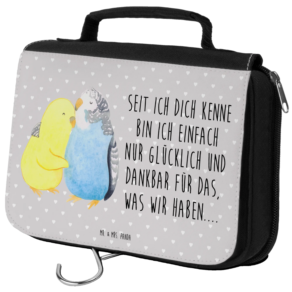 Kulturbeutel Wellensittich Liebe Kulturbeutel, Zum Aufhängen, Waschtasche, Kosmetiktasche, Damen, Herren, Aufbewahrungstasche, Schminktasche, Kosmetikbeutel, Organizer, Kulturtasche, Schminkutensil, Liebe, Partner, Freund, Freundin, Ehemann, Ehefrau, Heiraten, Verlobung, Heiratsantrag, Liebesgeschenk, Jahrestag, Hocheitstag, Vögel, Wellensittich, Nähe, Kuscheln, Vertrauen