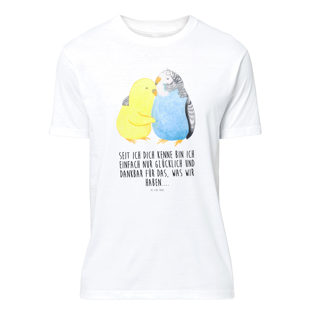 T-Shirt Standard Wellensittich Liebe T-Shirt, Shirt, Tshirt, Lustiges T-Shirt, T-Shirt mit Spruch, Party, Junggesellenabschied, Jubiläum, Geburstag, Herrn, Damen, Männer, Frauen, Schlafshirt, Nachthemd, Sprüche, Liebe, Partner, Freund, Freundin, Ehemann, Ehefrau, Heiraten, Verlobung, Heiratsantrag, Liebesgeschenk, Jahrestag, Hocheitstag, Vögel, Wellensittich, Nähe, Kuscheln, Vertrauen