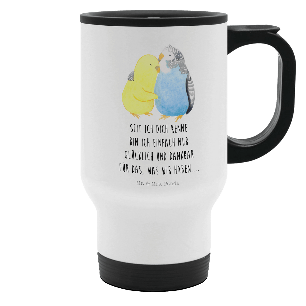 Thermobecher Wellensittich Liebe Thermobecher, To Go Becher, Thermotasse, Kaffeebecher, Isolierbecher, Thermobecher To Go, Warmhaltetasse, Edelstahlbecher, Reisebecher, Tasse mit Deckel, Thermobecher für 400 ml, Kaffeetasse zum Mitnehmen, Tasse zum Mitnehmen, Spülmaschinenfest, Liebe, Partner, Freund, Freundin, Ehemann, Ehefrau, Heiraten, Verlobung, Heiratsantrag, Liebesgeschenk, Jahrestag, Hocheitstag, Vögel, Wellensittich, Nähe, Kuscheln, Vertrauen