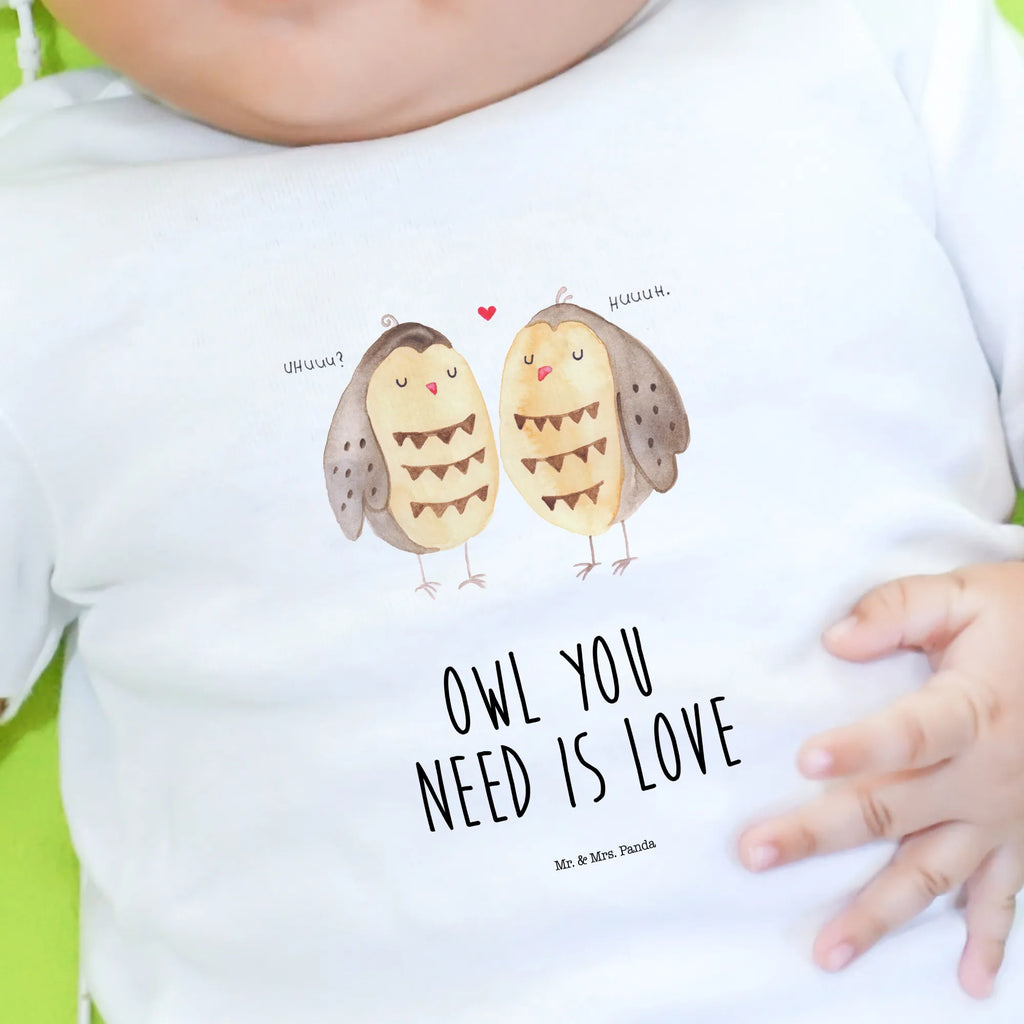 Organic Baby Shirt Eulen Liebe Baby T-Shirt, Jungen Baby T-Shirt, Mädchen Baby T-Shirt, Shirt, Eule, Eule Deko, Liebe, Hochzeit Spruch, Owl, All you need is love, Liebe Spruch, Freundin Geschenk, Freund, Wortspiel lustig