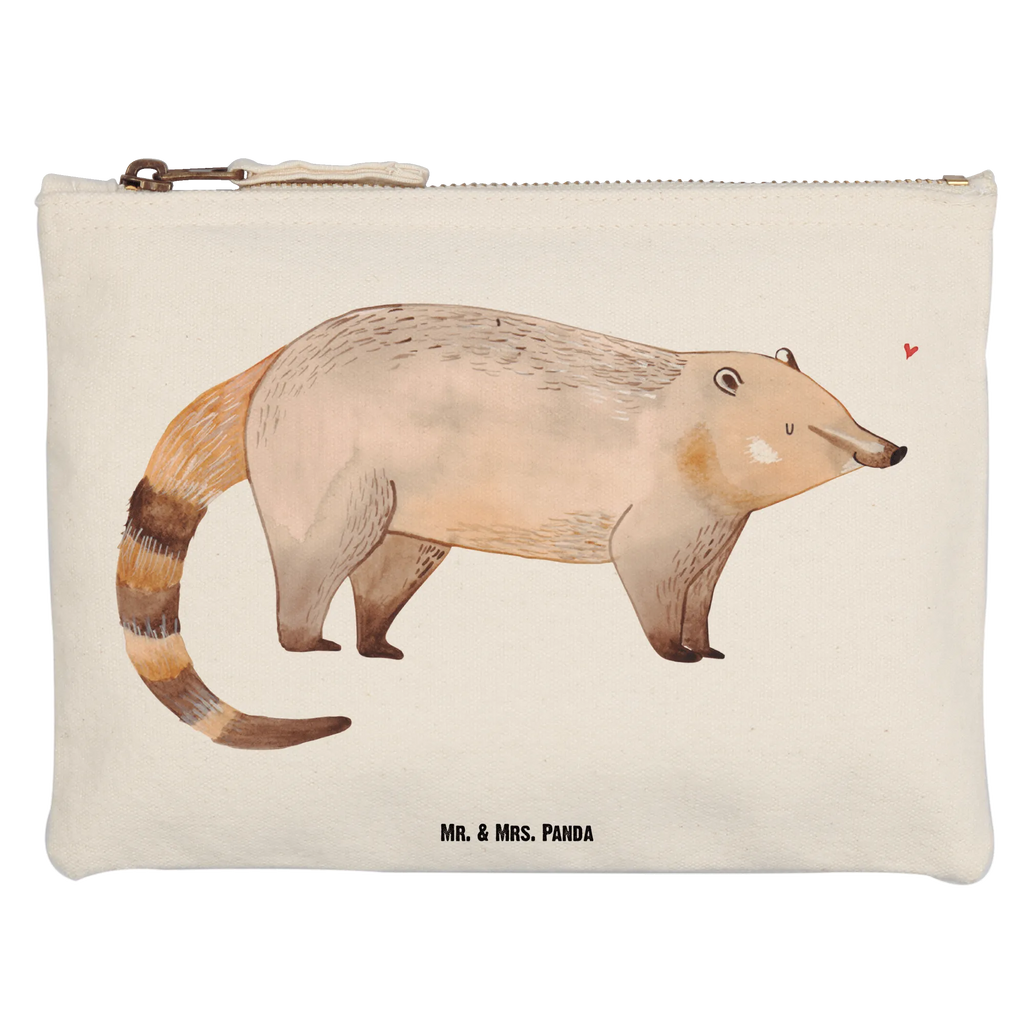 Schminktasche Nasenbär Schminktasche, Kosmetiktasche, Kosmetikbeutel, Stiftemäppchen, Etui, Federmappe, Makeup, XXL, Schminketui, Kosmetiketui, Schlamperetui, Tiermotive, Gute Laune, lustige Sprüche, Tiere, Nasenbär, Nasenbären, Rüsselbär, Bär