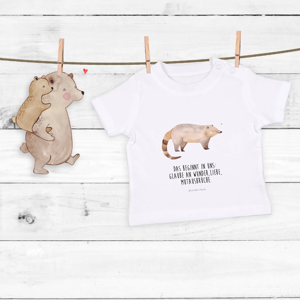 Organic Baby Shirt Nasenbär Baby T-Shirt, Jungen Baby T-Shirt, Mädchen Baby T-Shirt, Shirt, Tiermotive, Gute Laune, lustige Sprüche, Tiere, Nasenbär, Nasenbären, Rüsselbär, Bär