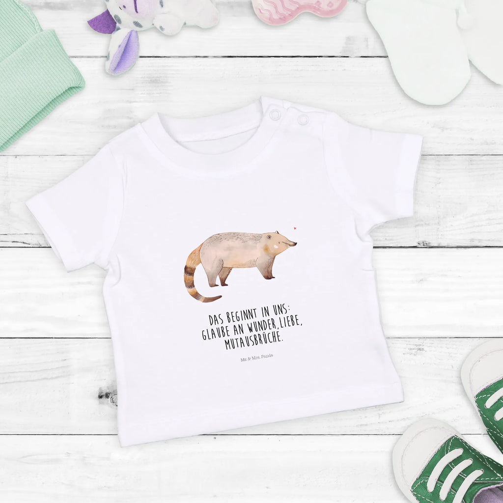 Organic Baby Shirt Nasenbär Baby T-Shirt, Jungen Baby T-Shirt, Mädchen Baby T-Shirt, Shirt, Tiermotive, Gute Laune, lustige Sprüche, Tiere, Nasenbär, Nasenbären, Rüsselbär, Bär