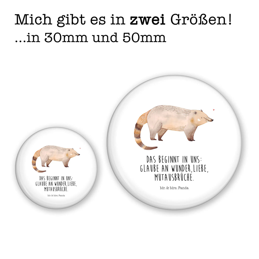 Button Nasenbär 50mm Button, Button, Pin, Anstecknadel, Tiermotive, Gute Laune, lustige Sprüche, Tiere, Nasenbär, Nasenbären, Rüsselbär, Bär