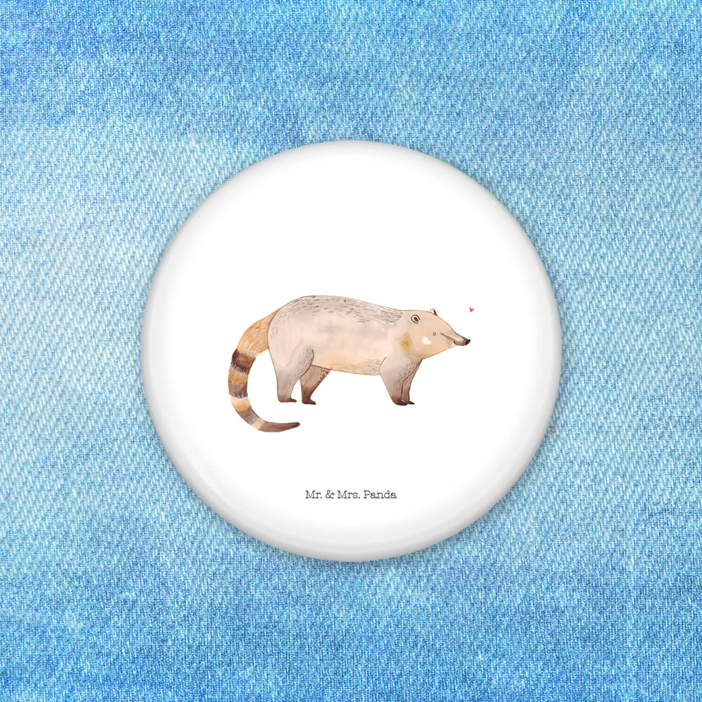 Button Nasenbär 50mm Button, Button, Pin, Anstecknadel, Tiermotive, Gute Laune, lustige Sprüche, Tiere, Nasenbär, Nasenbären, Rüsselbär, Bär