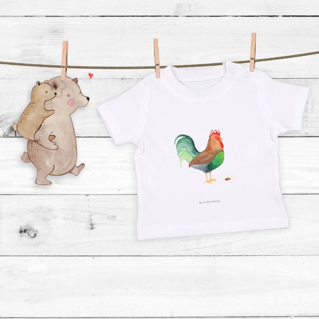 Organic Baby Shirt Hahn Korn Baby T-Shirt, Jungen Baby T-Shirt, Mädchen Baby T-Shirt, Shirt, Bauernhof, Hoftiere, Landwirt, Landwirtin, Hahn, Korn, Henne, Eier, Natur