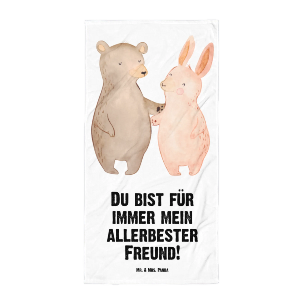 XL Badehandtuch Bär Hase Umarmen Handtuch, Badetuch, Duschtuch, Strandtuch, Saunatuch, Liebe, Partner, Freund, Freundin, Ehemann, Ehefrau, Heiraten, Verlobung, Heiratsantrag, Liebesgeschenk, Jahrestag, Hocheitstag, Freunde, bester Freund, Hase, Bär, Bärchen, best friends