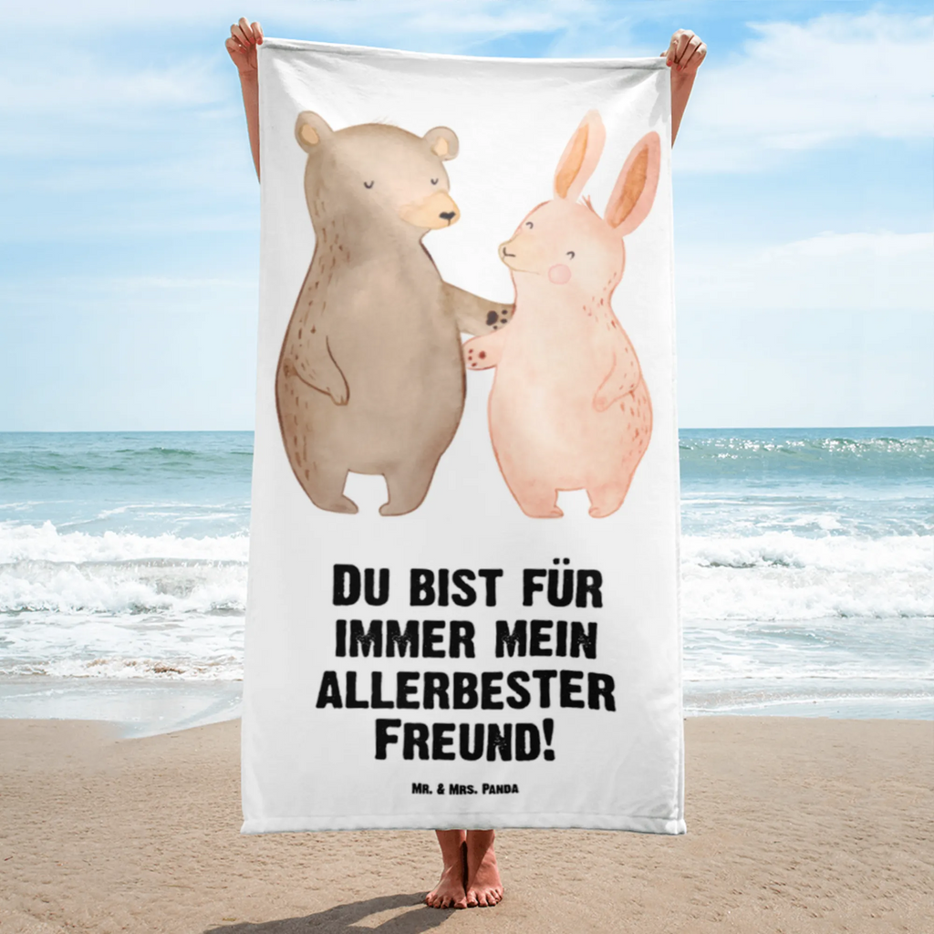 XL Badehandtuch Bär Hase Umarmen Handtuch, Badetuch, Duschtuch, Strandtuch, Saunatuch, Liebe, Partner, Freund, Freundin, Ehemann, Ehefrau, Heiraten, Verlobung, Heiratsantrag, Liebesgeschenk, Jahrestag, Hocheitstag, Freunde, bester Freund, Hase, Bär, Bärchen, best friends