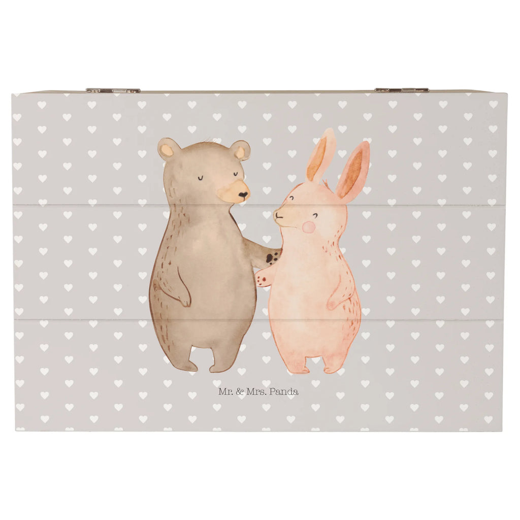 Holzkiste Bär Hase Umarmen Holzkiste, Kiste, Schatzkiste, Truhe, Schatulle, XXL, Erinnerungsbox, Erinnerungskiste, Dekokiste, Aufbewahrungsbox, Geschenkbox, Geschenkdose, Liebe, Partner, Freund, Freundin, Ehemann, Ehefrau, Heiraten, Verlobung, Heiratsantrag, Liebesgeschenk, Jahrestag, Hocheitstag, Freunde, bester Freund, Hase, Bär, Bärchen, best friends