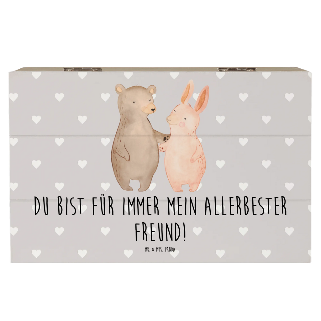 Holzkiste Bär Hase Umarmen Holzkiste, Kiste, Schatzkiste, Truhe, Schatulle, XXL, Erinnerungsbox, Erinnerungskiste, Dekokiste, Aufbewahrungsbox, Geschenkbox, Geschenkdose, Liebe, Partner, Freund, Freundin, Ehemann, Ehefrau, Heiraten, Verlobung, Heiratsantrag, Liebesgeschenk, Jahrestag, Hocheitstag, Freunde, bester Freund, Hase, Bär, Bärchen, best friends