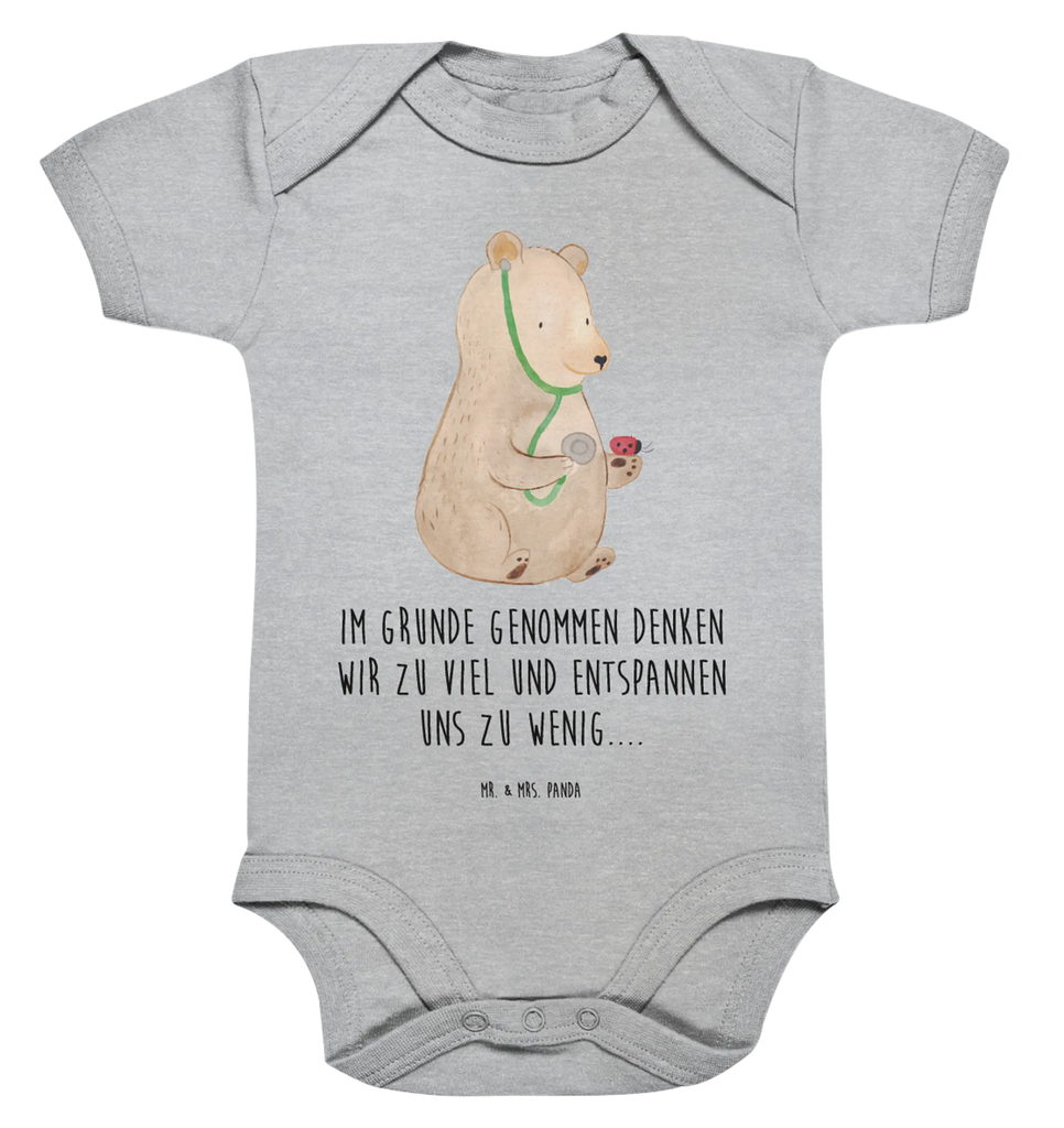 Organic Baby Body Bär Arzt Babykleidung, Babystrampler, Strampler, Wickelbody, Baby Erstausstattung, Junge, Mädchen, Bär, Teddy, Teddybär, Arzt, Ärztin, Doktor, Professor, Doktorin, Professorin