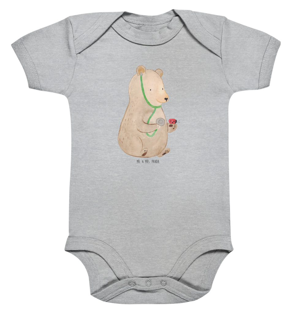 Organic Baby Body Bär Arzt Babykleidung, Babystrampler, Strampler, Wickelbody, Baby Erstausstattung, Junge, Mädchen, Bär, Teddy, Teddybär, Arzt, Ärztin, Doktor, Professor, Doktorin, Professorin