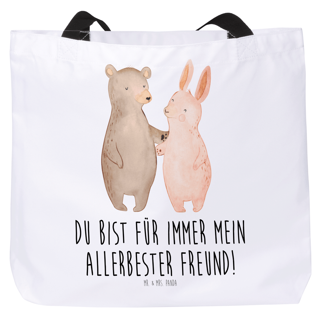 Shopper Bär Hase Umarmen Beutel, Einkaufstasche, Tasche, Strandtasche, Einkaufsbeutel, Shopper, Schultasche, Freizeittasche, Tragebeutel, Schulbeutel, Alltagstasche, Liebe, Partner, Freund, Freundin, Ehemann, Ehefrau, Heiraten, Verlobung, Heiratsantrag, Liebesgeschenk, Jahrestag, Hocheitstag, Freunde, bester Freund, Hase, Bär, Bärchen, best friends