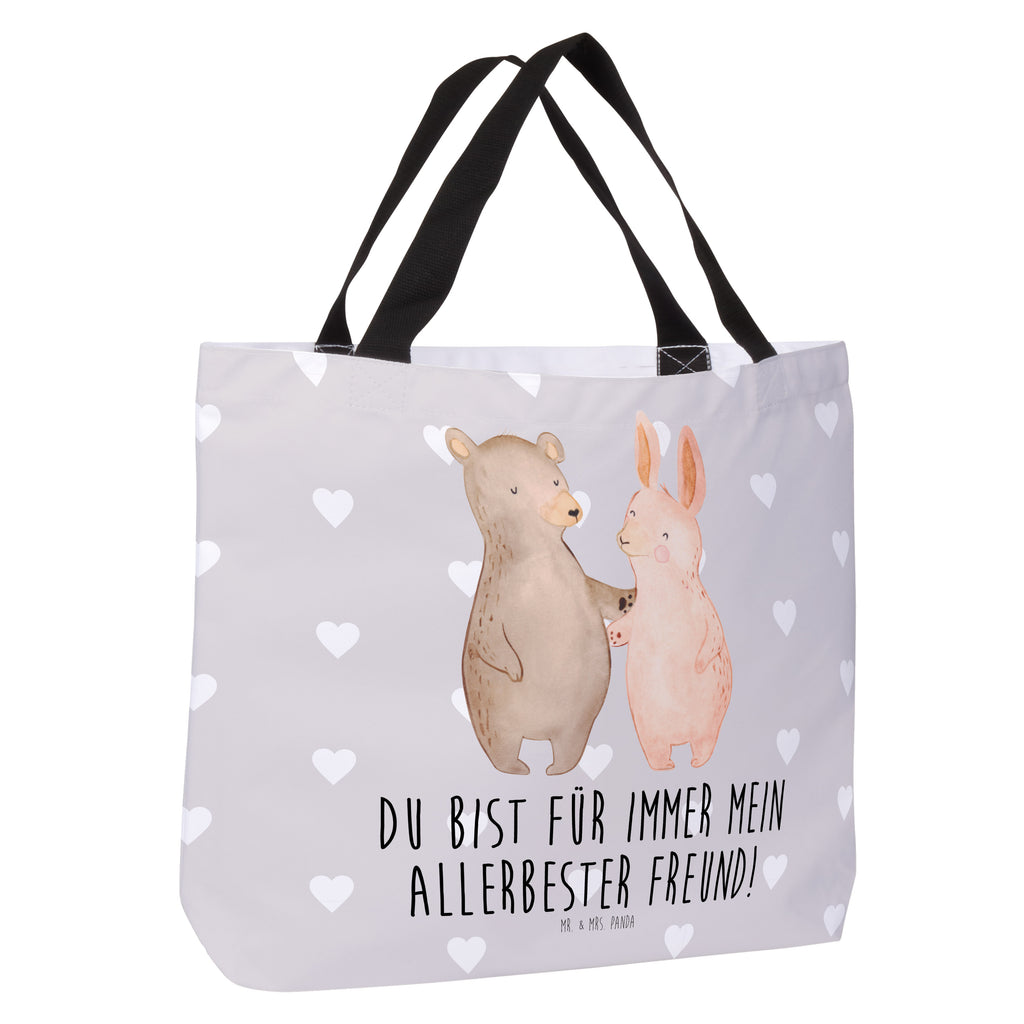 Shopper Bär Hase Umarmen Beutel, Einkaufstasche, Tasche, Strandtasche, Einkaufsbeutel, Shopper, Schultasche, Freizeittasche, Tragebeutel, Schulbeutel, Alltagstasche, Liebe, Partner, Freund, Freundin, Ehemann, Ehefrau, Heiraten, Verlobung, Heiratsantrag, Liebesgeschenk, Jahrestag, Hocheitstag, Freunde, bester Freund, Hase, Bär, Bärchen, best friends