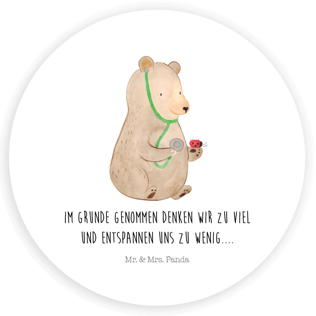 Rund Aufkleber Bär Arzt Sticker, Aufkleber, Etikett, Kinder, rund, Bär, Teddy, Teddybär, Arzt, Ärztin, Doktor, Professor, Doktorin, Professorin