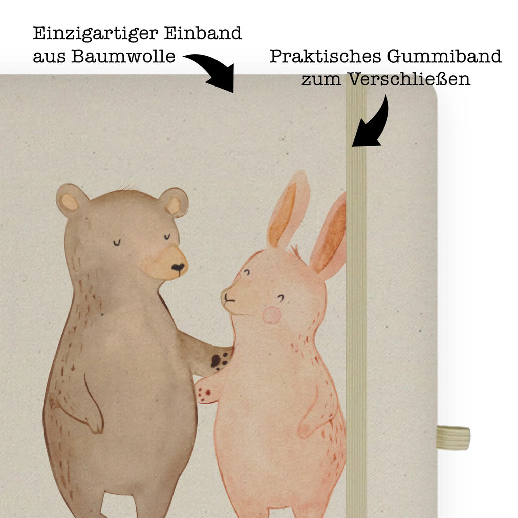 Baumwoll Notizbuch Bär Hase Umarmen Notizen, Eintragebuch, Tagebuch, Notizblock, Adressbuch, Journal, Kladde, Skizzenbuch, Notizheft, Schreibbuch, Schreibheft, Liebe, Partner, Freund, Freundin, Ehemann, Ehefrau, Heiraten, Verlobung, Heiratsantrag, Liebesgeschenk, Jahrestag, Hocheitstag, Freunde, bester Freund, Hase, Bär, Bärchen, best friends