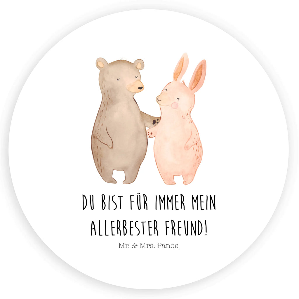 Rund Aufkleber Bär Hase Umarmen Sticker, Aufkleber, Etikett, Liebe, Partner, Freund, Freundin, Ehemann, Ehefrau, Heiraten, Verlobung, Heiratsantrag, Liebesgeschenk, Jahrestag, Hocheitstag, Freunde, bester Freund, Hase, Bär, Bärchen, best friends