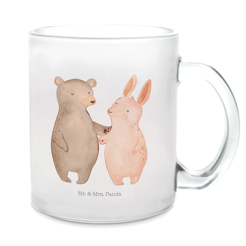 Teetasse Bär Hase Umarmen Teetasse, Teeglas, Teebecher, Tasse mit Henkel, Tasse, Glas Teetasse, Teetasse aus Glas, Liebe, Partner, Freund, Freundin, Ehemann, Ehefrau, Heiraten, Verlobung, Heiratsantrag, Liebesgeschenk, Jahrestag, Hocheitstag, Freunde, bester Freund, Hase, Bär, Bärchen, best friends