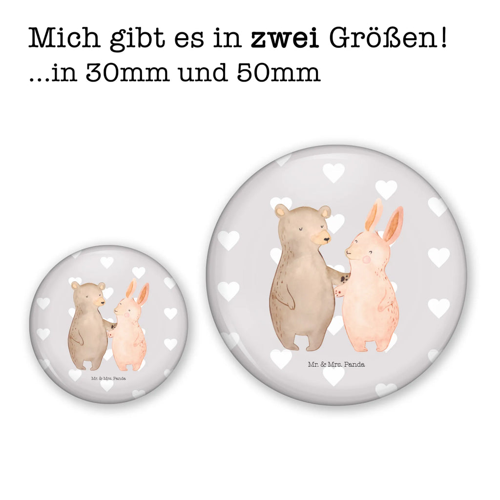 Button Bär Hase Umarmen 50mm Button, Button, Pin, Anstecknadel, Liebe, Partner, Freund, Freundin, Ehemann, Ehefrau, Heiraten, Verlobung, Heiratsantrag, Liebesgeschenk, Jahrestag, Hocheitstag, Freunde, bester Freund, Hase, Bär, Bärchen, best friends