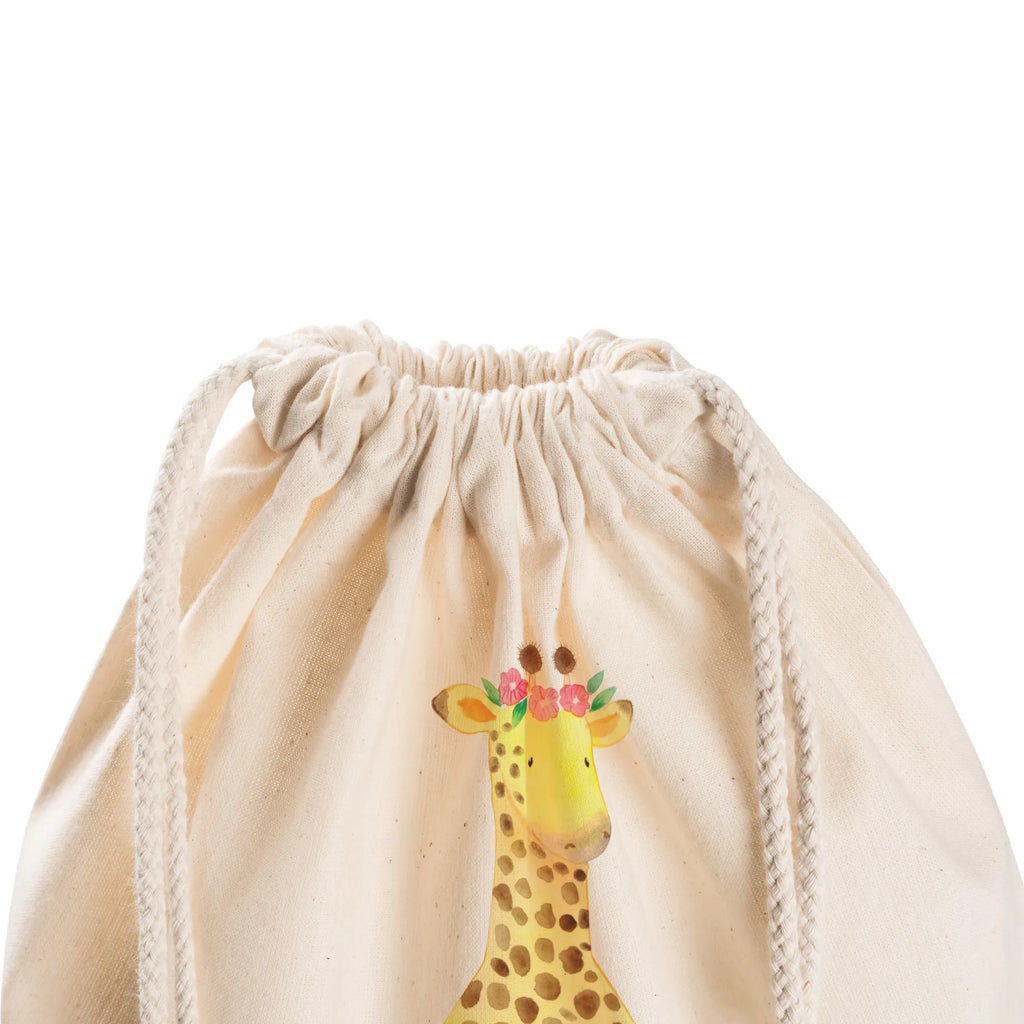 Sportbeutel Giraffe Blumenkranz Sportbeutel, Turnbeutel, Beutel, Sporttasche, Tasche, Stoffbeutel, Sportbeutel Kinder, Gymsack, Beutel Rucksack, Kleine Sporttasche, Sportzubehör, Turnbeutel Baumwolle, Afrika, Wildtiere, Giraffe, Blumenkranz, Abenteurer, Selbstliebe, Freundin