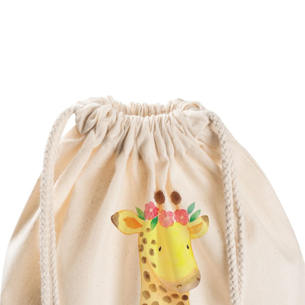 Sportbeutel Giraffe Blumenkranz Sportbeutel, Turnbeutel, Beutel, Sporttasche, Tasche, Stoffbeutel, Sportbeutel Kinder, Gymsack, Beutel Rucksack, Kleine Sporttasche, Sportzubehör, Turnbeutel Baumwolle, Afrika, Wildtiere, Giraffe, Blumenkranz, Abenteurer, Selbstliebe, Freundin