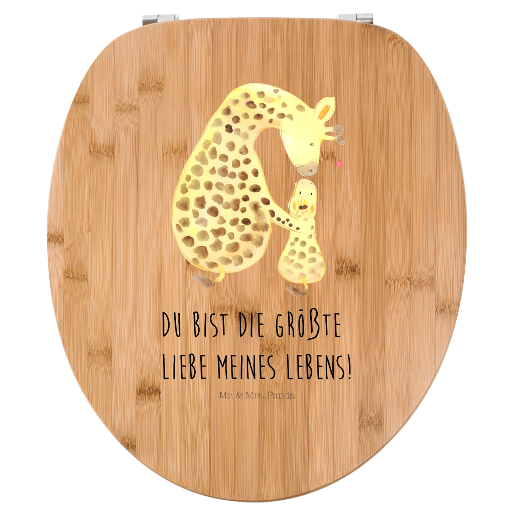 Motiv WC Sitz Giraffe mit Kind Klobrille, Klodeckel, Toilettendeckel, WC-Sitz, Toilette, Afrika, Wildtiere, Giraffe, Kind, Mutter, Mama, Tochter, Sohn, Lieblingsmensch