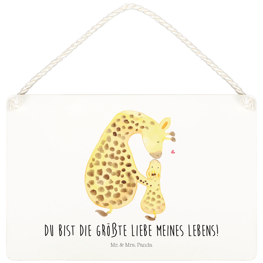 Deko Schild Giraffe mit Kind Dekoschild, Deko Schild, Schild, Tür Schild, Türschild, Holzschild, Wandschild, Wanddeko, Afrika, Wildtiere, Giraffe, Kind, Mutter, Mama, Tochter, Sohn, Lieblingsmensch