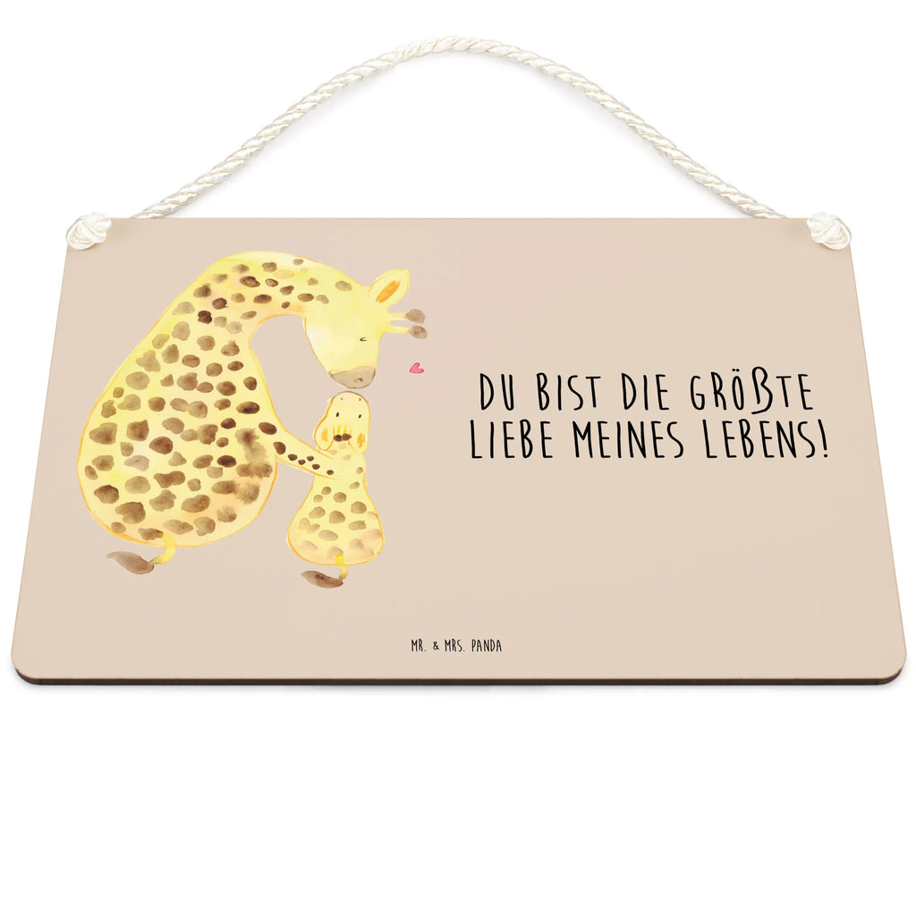 Deko Schild Giraffe mit Kind Dekoschild, Deko Schild, Schild, Tür Schild, Türschild, Holzschild, Wandschild, Wanddeko, Afrika, Wildtiere, Giraffe, Kind, Mutter, Mama, Tochter, Sohn, Lieblingsmensch