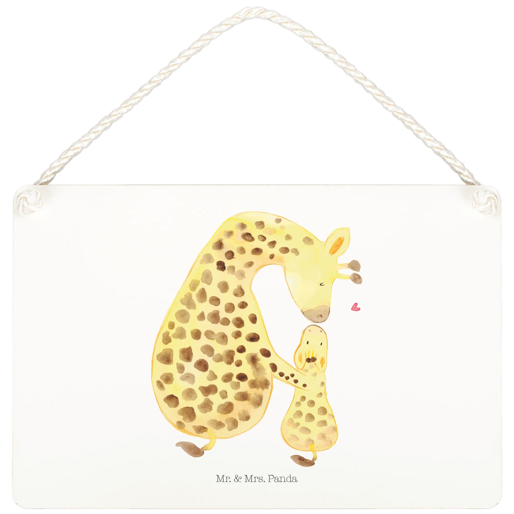 Deko Schild Giraffe mit Kind Dekoschild, Deko Schild, Schild, Tür Schild, Türschild, Holzschild, Wandschild, Wanddeko, Afrika, Wildtiere, Giraffe, Kind, Mutter, Mama, Tochter, Sohn, Lieblingsmensch