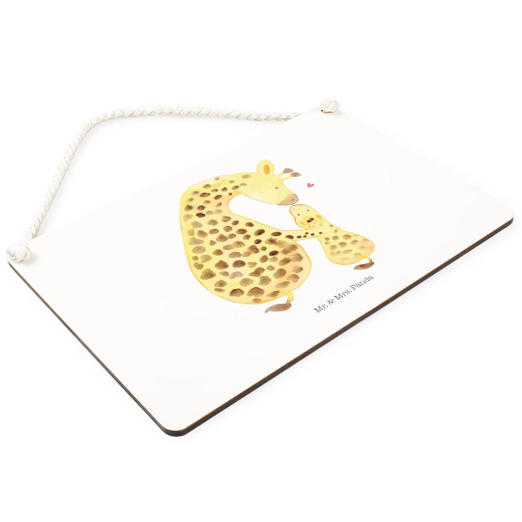 Deko Schild Giraffe mit Kind Dekoschild, Deko Schild, Schild, Tür Schild, Türschild, Holzschild, Wandschild, Wanddeko, Afrika, Wildtiere, Giraffe, Kind, Mutter, Mama, Tochter, Sohn, Lieblingsmensch