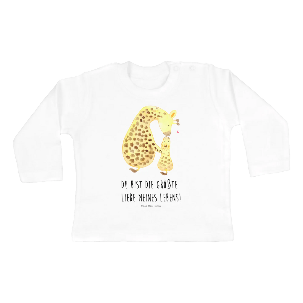 Baby Longsleeve Giraffe mit Kind Mädchen, Jungen, Baby, Langarm, Bio, Kleidung, Afrika, Wildtiere, Giraffe, Kind, Mutter, Mama, Tochter, Sohn, Lieblingsmensch