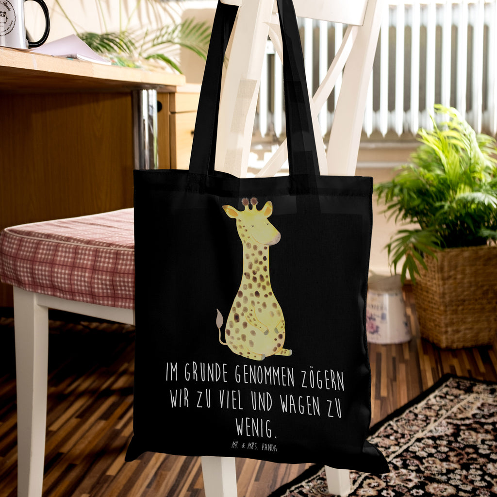 Tragetasche Giraffe Zufrieden Beuteltasche, Beutel, Einkaufstasche, Jutebeutel, Stoffbeutel, Tasche, Shopper, Umhängetasche, Strandtasche, Schultertasche, Stofftasche, Tragetasche, Badetasche, Jutetasche, Einkaufstüte, Laptoptasche, Afrika, Wildtiere, Giraffe, Zufrieden, Glück, Abenteuer