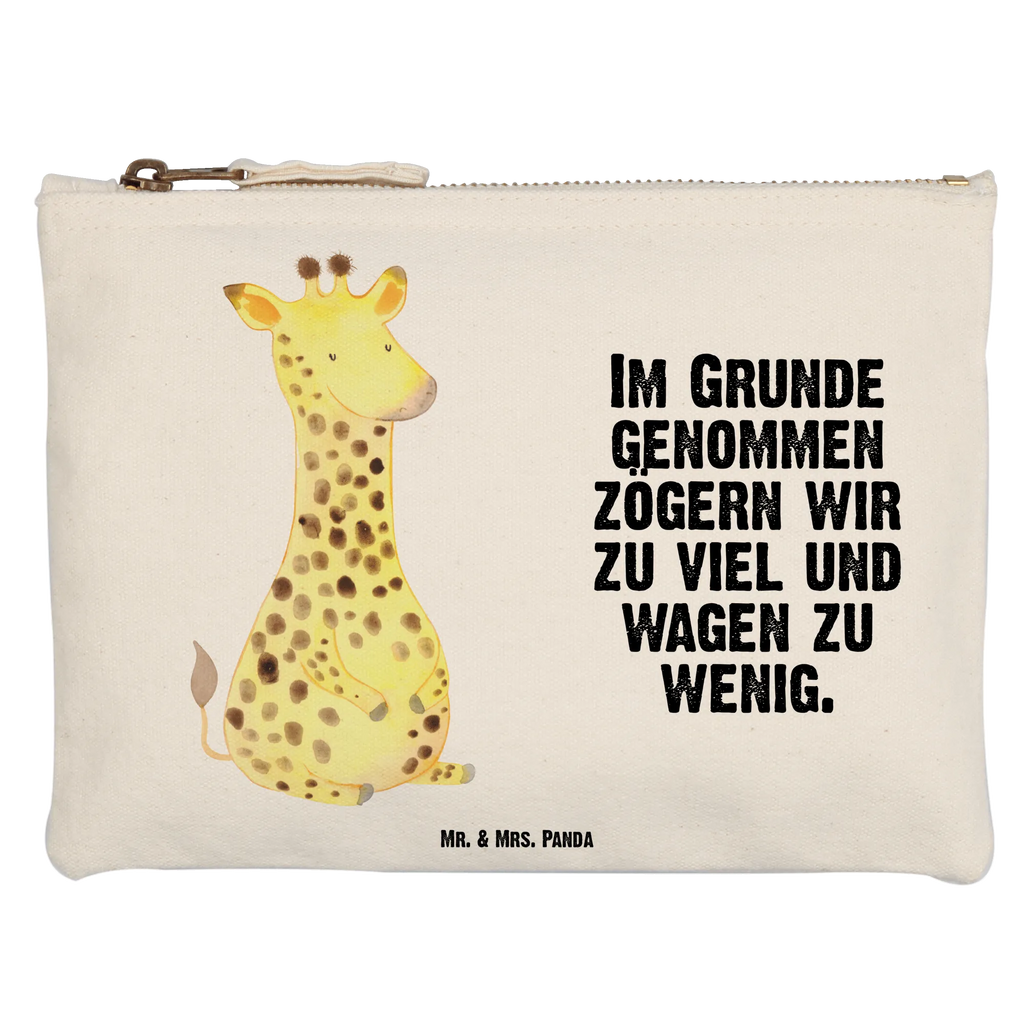 Schminktasche Giraffe Zufrieden Schminktasche, Kosmetiktasche, Kosmetikbeutel, Stiftemäppchen, Etui, Federmappe, Makeup, XXL, Schminketui, Kosmetiketui, Schlamperetui, Afrika, Wildtiere, Giraffe, Zufrieden, Glück, Abenteuer