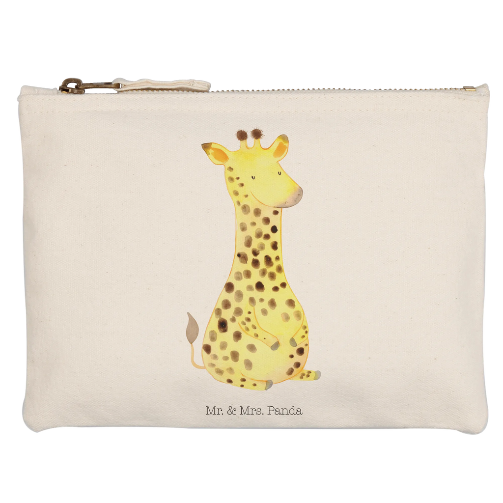 Schminktasche Giraffe Zufrieden Schminktasche, Kosmetiktasche, Kosmetikbeutel, Stiftemäppchen, Etui, Federmappe, Makeup, XXL, Schminketui, Kosmetiketui, Schlamperetui, Afrika, Wildtiere, Giraffe, Zufrieden, Glück, Abenteuer