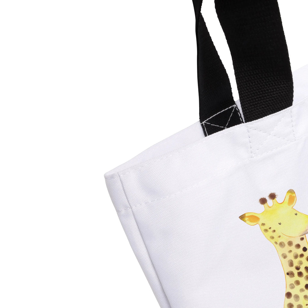 Shopper Giraffe Zufrieden Beutel, Einkaufstasche, Tasche, Strandtasche, Einkaufsbeutel, Shopper, Schultasche, Freizeittasche, Tragebeutel, Schulbeutel, Alltagstasche, Afrika, Wildtiere, Giraffe, Zufrieden, Glück, Abenteuer