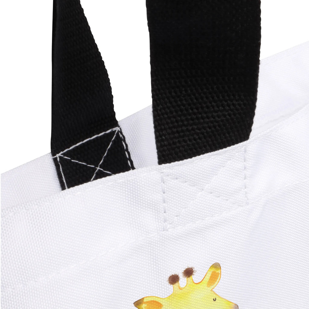 Shopper Giraffe Zufrieden Beutel, Einkaufstasche, Tasche, Strandtasche, Einkaufsbeutel, Shopper, Schultasche, Freizeittasche, Tragebeutel, Schulbeutel, Alltagstasche, Afrika, Wildtiere, Giraffe, Zufrieden, Glück, Abenteuer