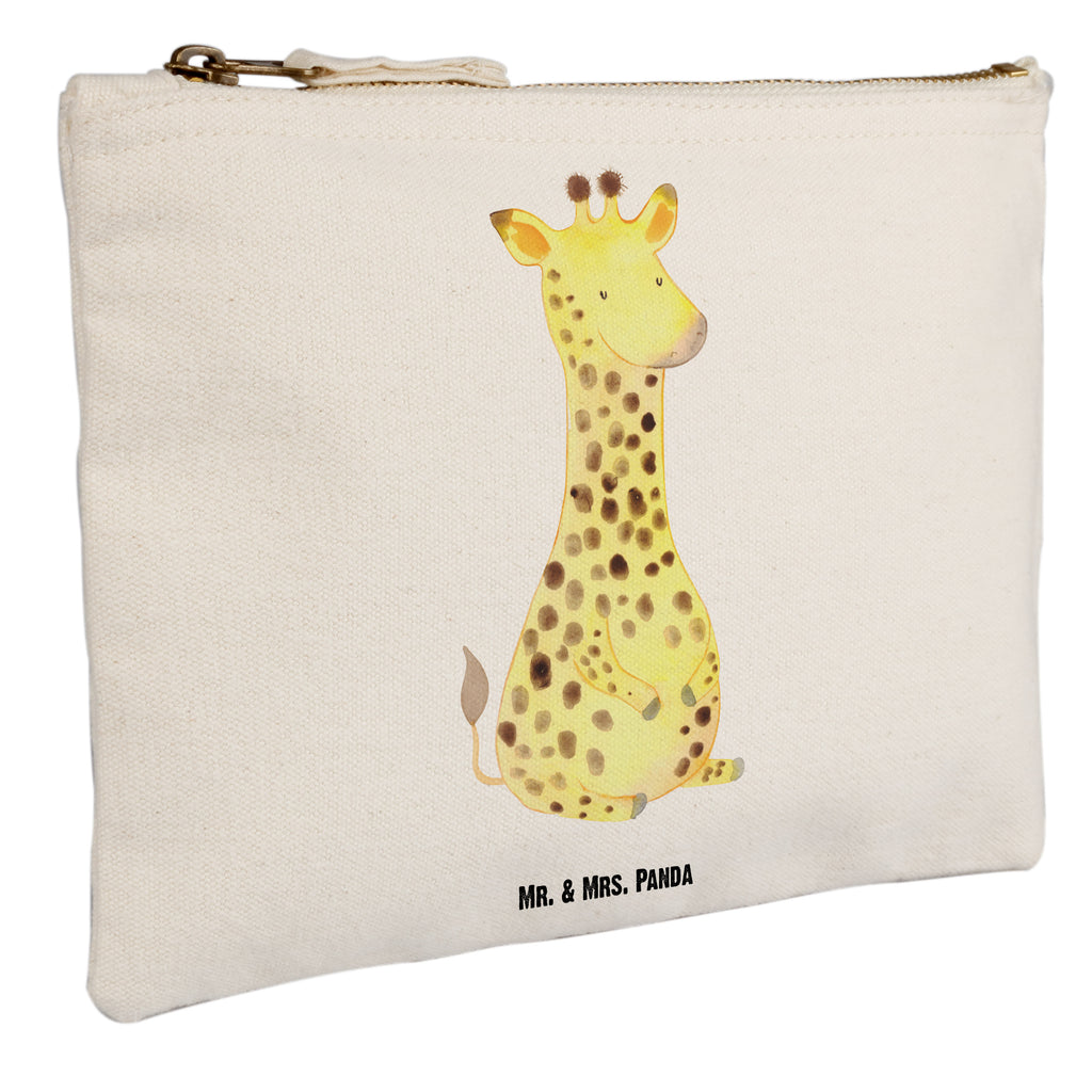 Schminktasche Giraffe Zufrieden Schminktasche, Kosmetiktasche, Kosmetikbeutel, Stiftemäppchen, Etui, Federmappe, Makeup, XXL, Schminketui, Kosmetiketui, Schlamperetui, Afrika, Wildtiere, Giraffe, Zufrieden, Glück, Abenteuer