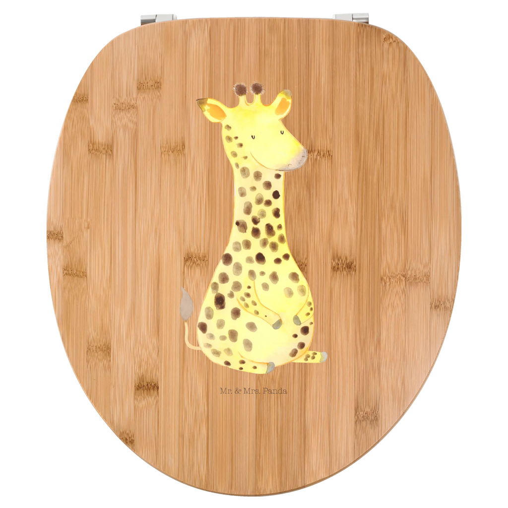 Motiv WC Sitz Giraffe Zufrieden Klobrille, Klodeckel, Toilettendeckel, WC-Sitz, Toilette, Afrika, Wildtiere, Giraffe, Zufrieden, Glück, Abenteuer