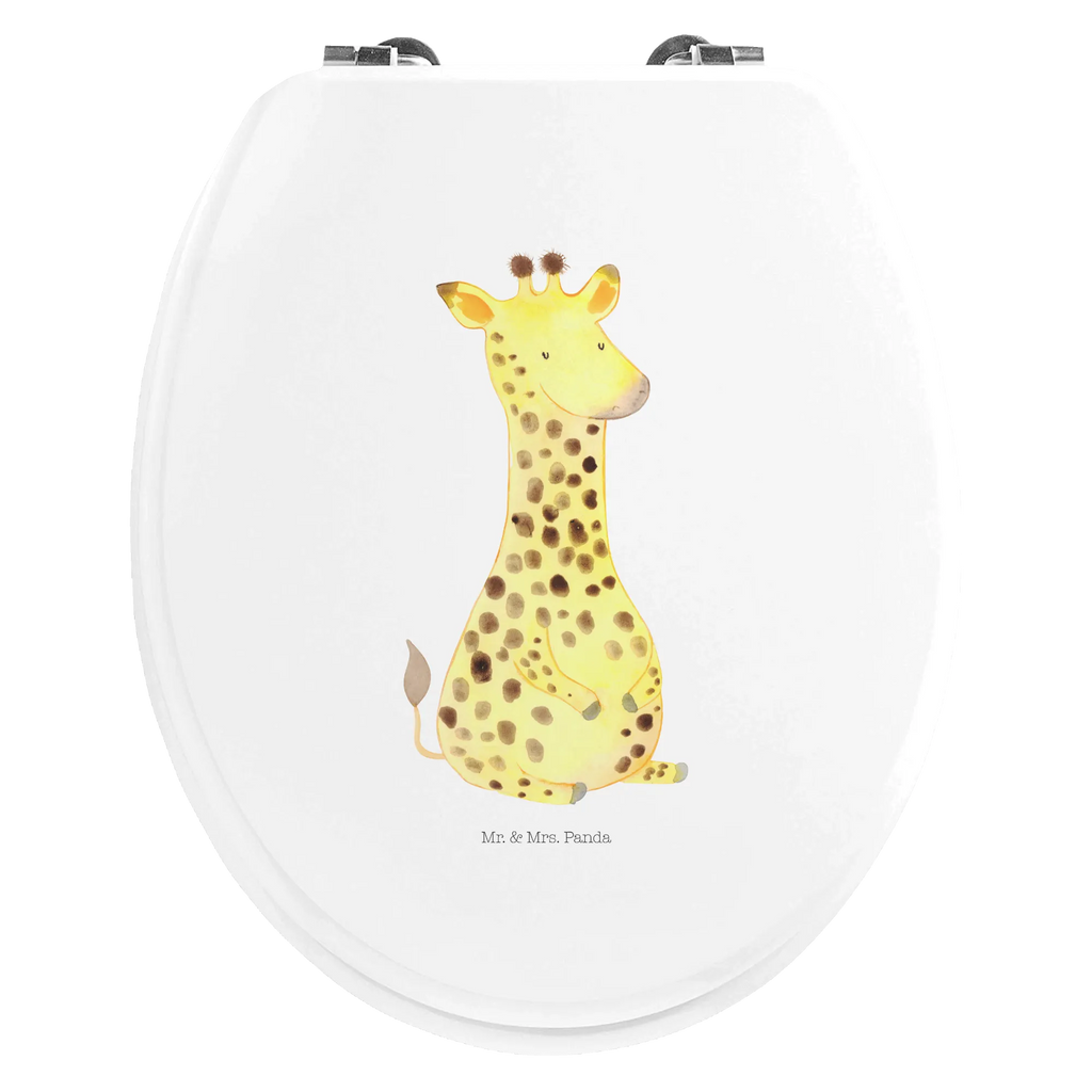 Motiv WC Sitz Giraffe Zufrieden Klobrille, Klodeckel, Toilettendeckel, WC-Sitz, Toilette, Afrika, Wildtiere, Giraffe, Zufrieden, Glück, Abenteuer