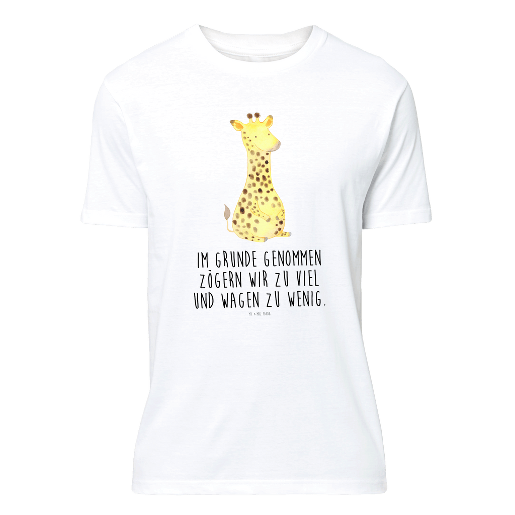 T-Shirt Standard Giraffe Zufrieden T-Shirt, Shirt, Tshirt, Lustiges T-Shirt, T-Shirt mit Spruch, Party, Junggesellenabschied, Jubiläum, Geburstag, Herrn, Damen, Männer, Frauen, Schlafshirt, Nachthemd, Sprüche, Afrika, Wildtiere, Giraffe, Zufrieden, Glück, Abenteuer