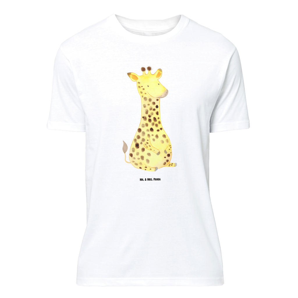 T-Shirt Standard Giraffe Zufrieden T-Shirt, Shirt, Tshirt, Lustiges T-Shirt, T-Shirt mit Spruch, Party, Junggesellenabschied, Jubiläum, Geburstag, Herrn, Damen, Männer, Frauen, Schlafshirt, Nachthemd, Sprüche, Afrika, Wildtiere, Giraffe, Zufrieden, Glück, Abenteuer