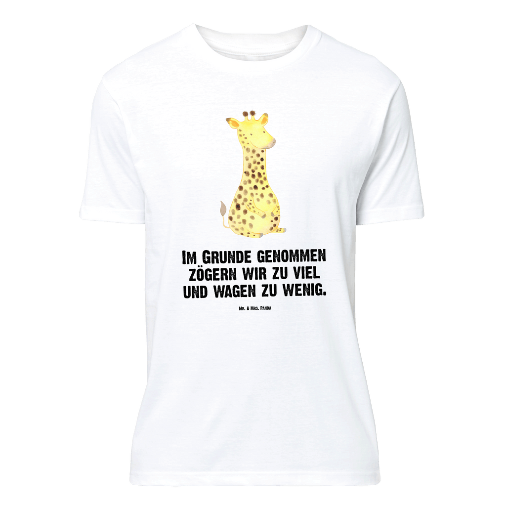 T-Shirt Standard Giraffe Zufrieden T-Shirt, Shirt, Tshirt, Lustiges T-Shirt, T-Shirt mit Spruch, Party, Junggesellenabschied, Jubiläum, Geburstag, Herrn, Damen, Männer, Frauen, Schlafshirt, Nachthemd, Sprüche, Afrika, Wildtiere, Giraffe, Zufrieden, Glück, Abenteuer