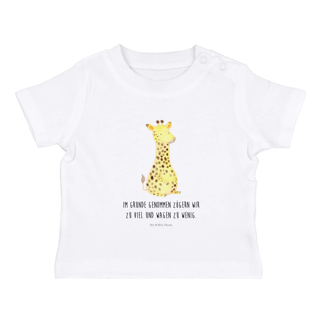 Organic Baby Shirt Giraffe Zufrieden Baby T-Shirt, Jungen Baby T-Shirt, Mädchen Baby T-Shirt, Shirt, Afrika, Wildtiere, Giraffe, Zufrieden, Glück, Abenteuer