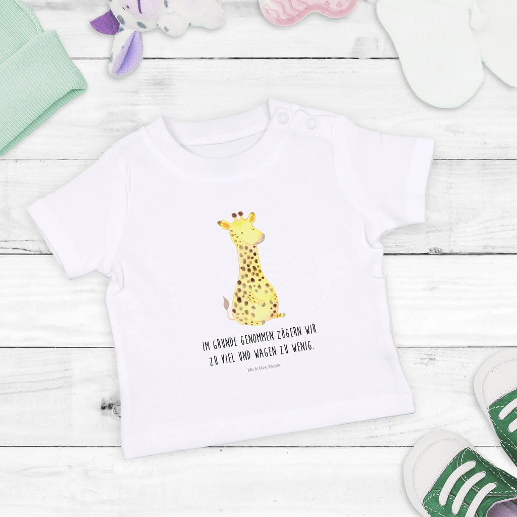 Organic Baby Shirt Giraffe Zufrieden Baby T-Shirt, Jungen Baby T-Shirt, Mädchen Baby T-Shirt, Shirt, Afrika, Wildtiere, Giraffe, Zufrieden, Glück, Abenteuer