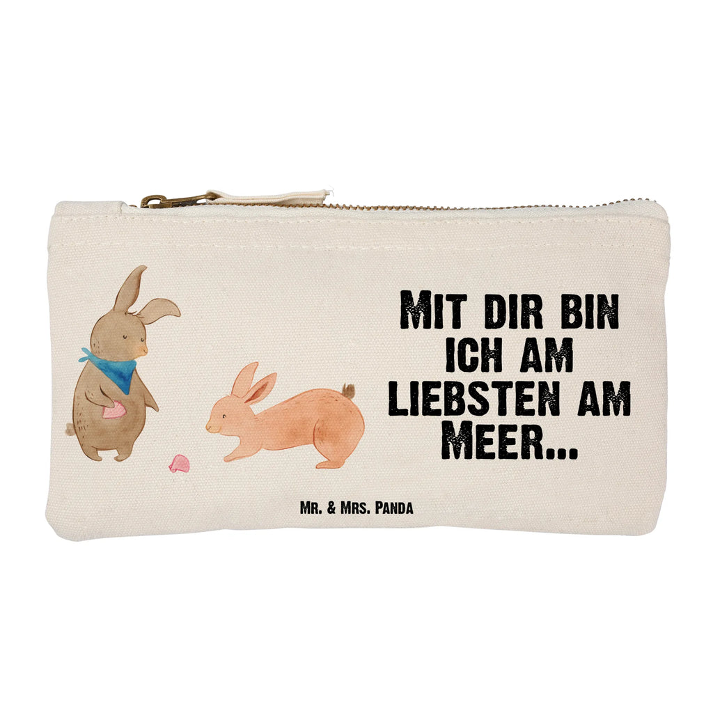 Schminktasche Hasen Muschel Schminktasche, Kosmetiktasche, Kosmetikbeutel, Stiftemäppchen, Etui, Federmappe, Makeup, XXL, Schminketui, Kosmetiketui, Schlamperetui, Familie, Vatertag, Muttertag, Bruder, Schwester, Mama, Papa, Oma, Opa, Hasen, beste Freundin, Freundin, Freundinnen, best friends, BFF, Muscheln sammeln, Muscheln, Meer