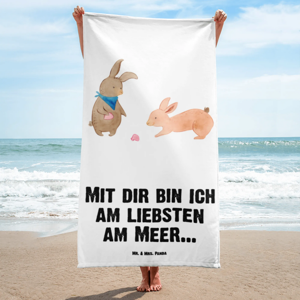 XL Badehandtuch Hasen Muschel Handtuch, Badetuch, Duschtuch, Strandtuch, Saunatuch, Familie, Vatertag, Muttertag, Bruder, Schwester, Mama, Papa, Oma, Opa, Hasen, beste Freundin, Freundin, Freundinnen, best friends, BFF, Muscheln sammeln, Muscheln, Meer